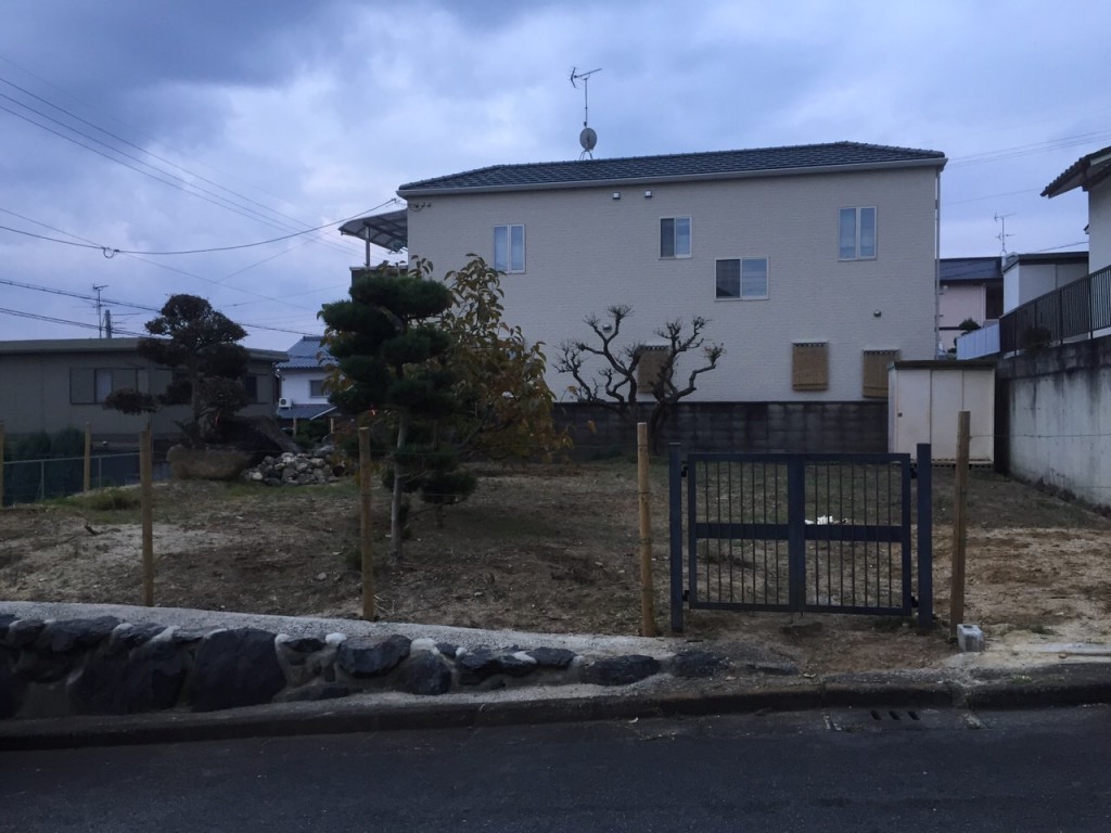 奈良　香芝市　建築予定地の管理