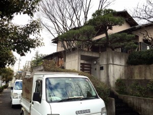 大阪　河内長野市　和風の庭、庭の手入れ、植木の剪定