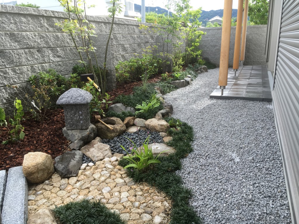 奈良 葛城市 ｎ様 和モダンの庭つくり 雑木の庭 蹲踞の庭 植忠 Blog