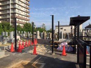 大阪　堺市　庭園墓地の拡張工事