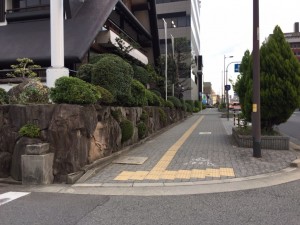 大阪　堺市　飲食店の庭の管理、植木の剪定