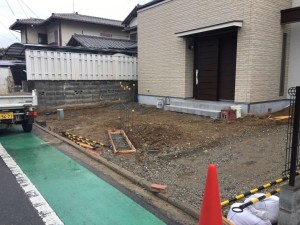 大阪　大阪狭山市　庭造り、外構工事